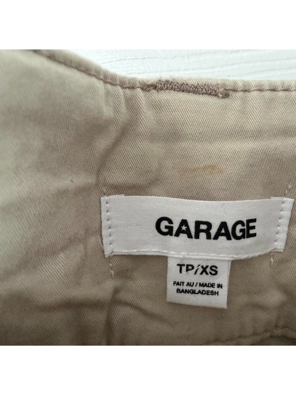 Garage Tan Cargo Mini Skirt - Picture 3 of 4
